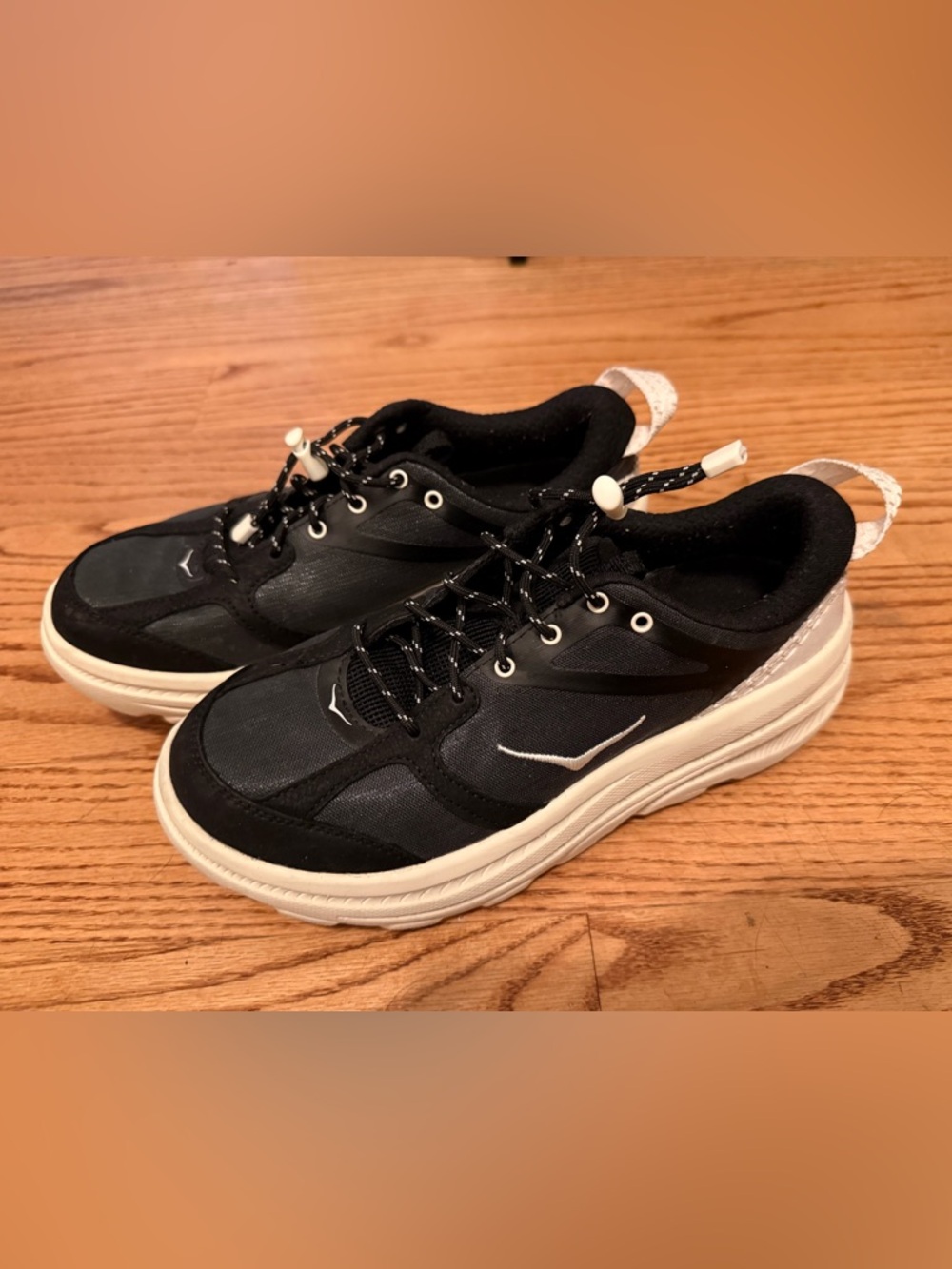 Hoka Slip-on Black and White Sneakers
